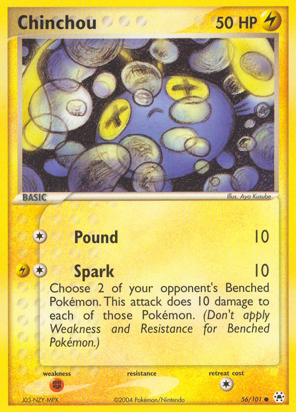 Chinchou (56/101) [EX: Hidden Legends] | Good Games Cannington