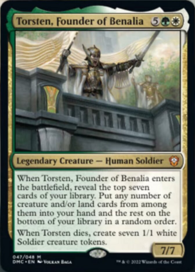 Torsten, Founder of Benalia [Dominaria United Commander] | Good Games Cannington