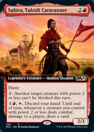 Subira, Tulzidi Caravanner (Extended Art) [Core Set 2021] | Good Games Cannington