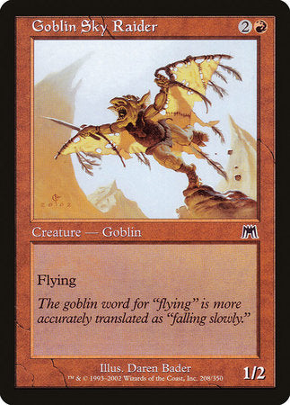 Goblin Sky Raider [Onslaught] | Good Games Cannington
