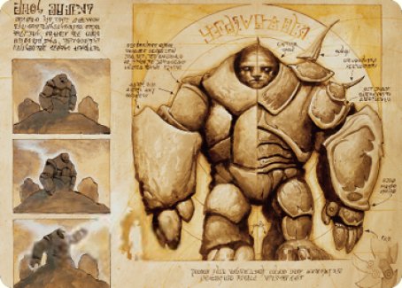 Precursor Golem Art Card [The Brothers' War Art Series] | Good Games Cannington