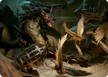 Wing Shredder Art Card [Innistrad: Midnight Hunt Art Series] | Good Games Cannington