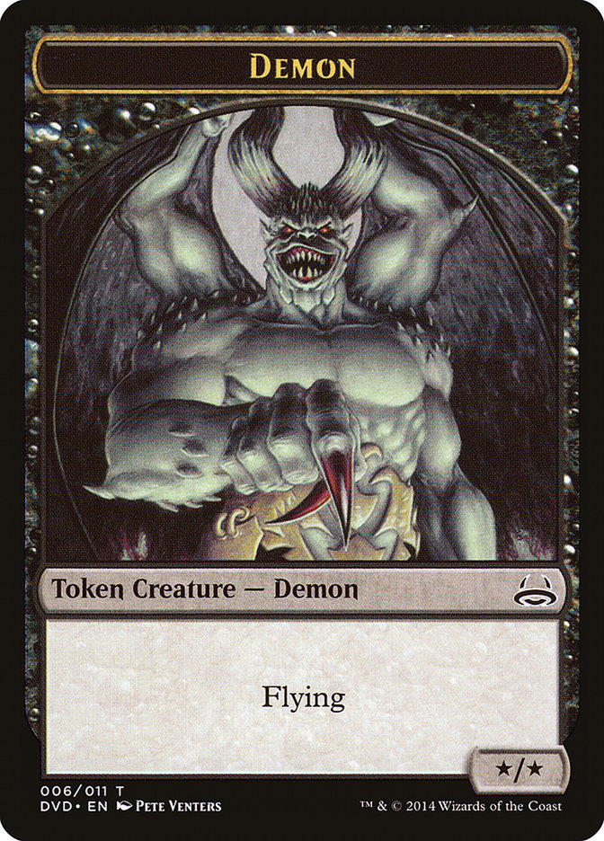 Demon Token (Divine vs. Demonic) [Duel Decks Anthology Tokens] | Good Games Cannington