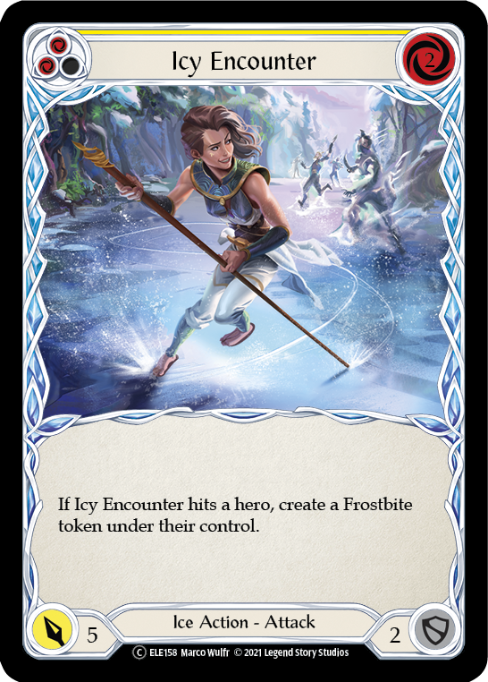 Icy Encounter (Yellow) [U-ELE158] Unlimited Normal | Good Games Cannington