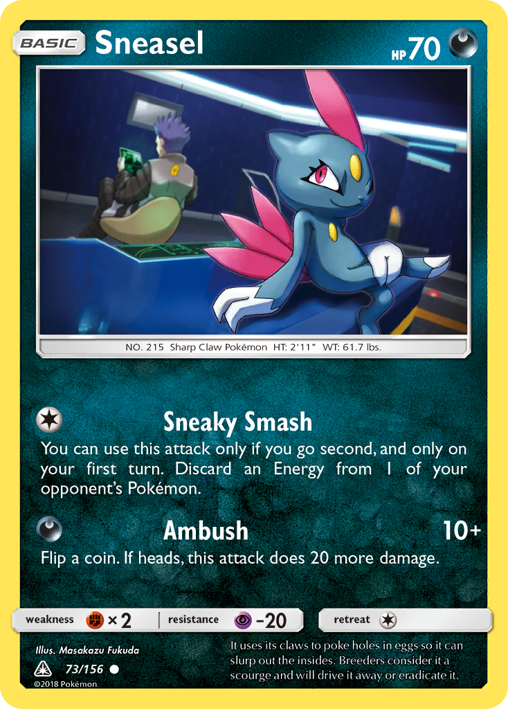 Sneasel (73/156) [Sun & Moon: Ultra Prism] | Good Games Cannington