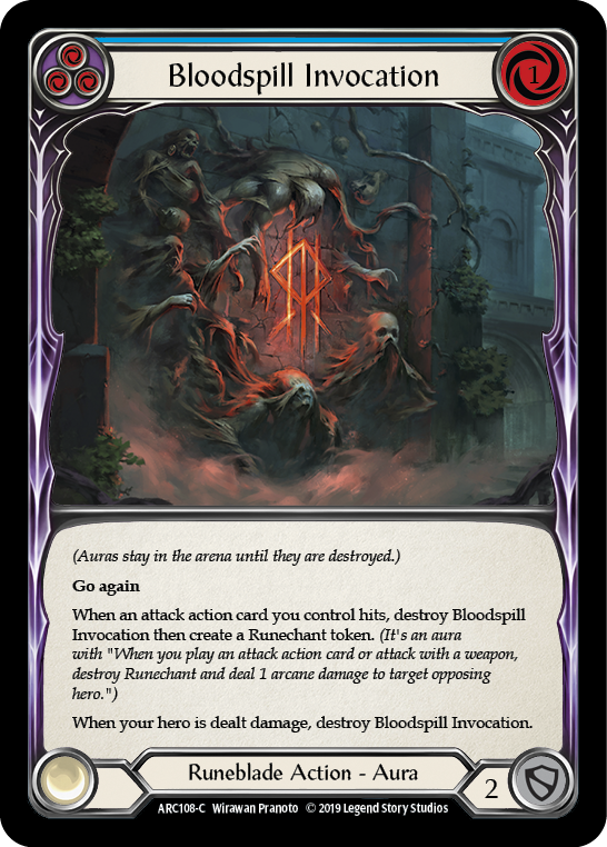Bloodspill Invocation (Blue) [ARC108-C] 1st Edition Normal | Good Games Cannington