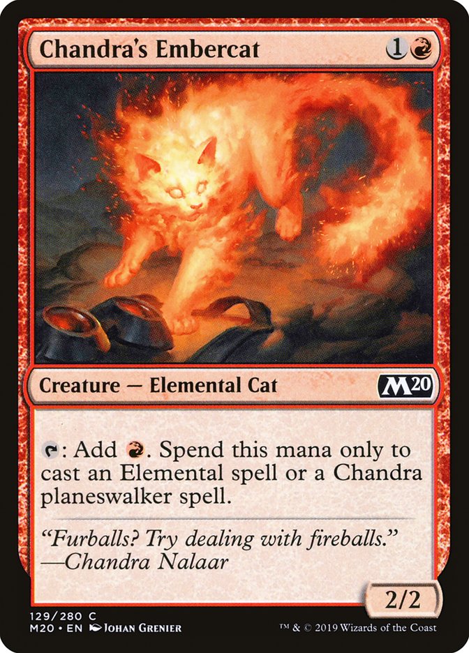 Chandra's Embercat [Core Set 2020] | Good Games Cannington