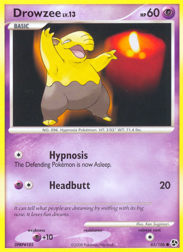 Drowzee (65/106) [Diamond & Pearl: Great Encounters] | Good Games Cannington