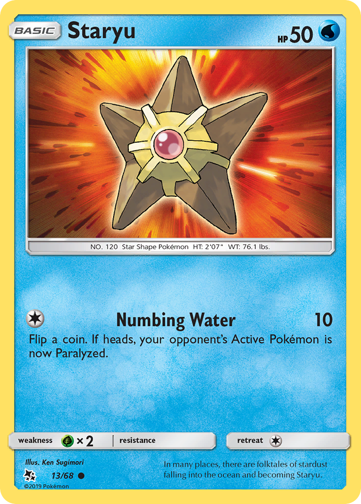 Staryu (13/68) [Sun & Moon: Hidden Fates] | Good Games Cannington