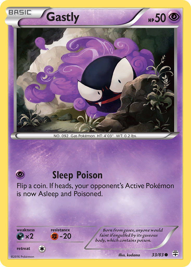 Gastly (33/83) [XY: Generations] | Good Games Cannington