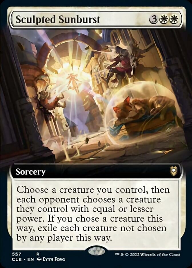 Sculpted Sunburst (Extended Art) [Commander Legends: Battle for Baldur's Gate] | Good Games Cannington