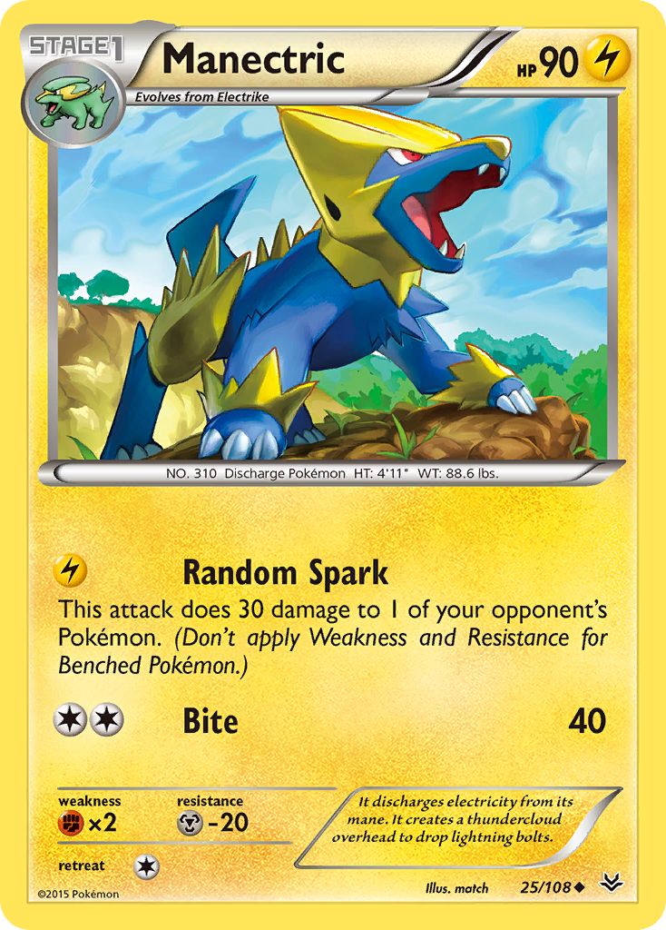 Manectric (25/108) [XY: Roaring Skies] | Good Games Cannington