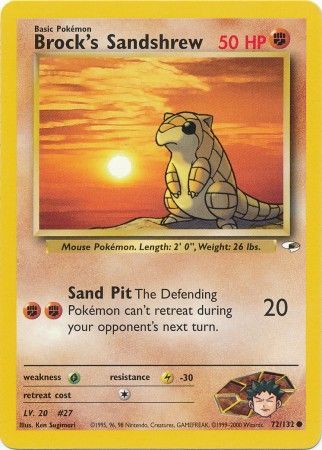Brock's Sandshrew (72/132) [Gym Heroes Unlimited] | Good Games Cannington