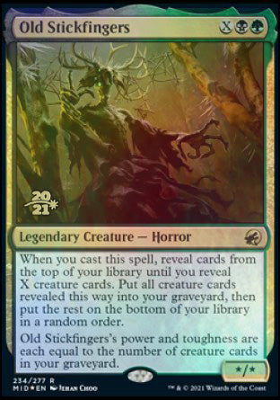 Old Stickfingers [Innistrad: Midnight Hunt Prerelease Promos] | Good Games Cannington