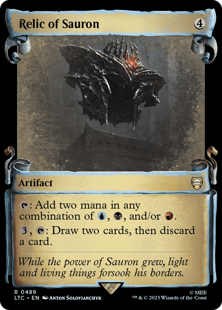 Relic of Sauron [The Lord of the Rings: Tales of Middle-Earth Commander Showcase Scrolls] | Good Games Cannington