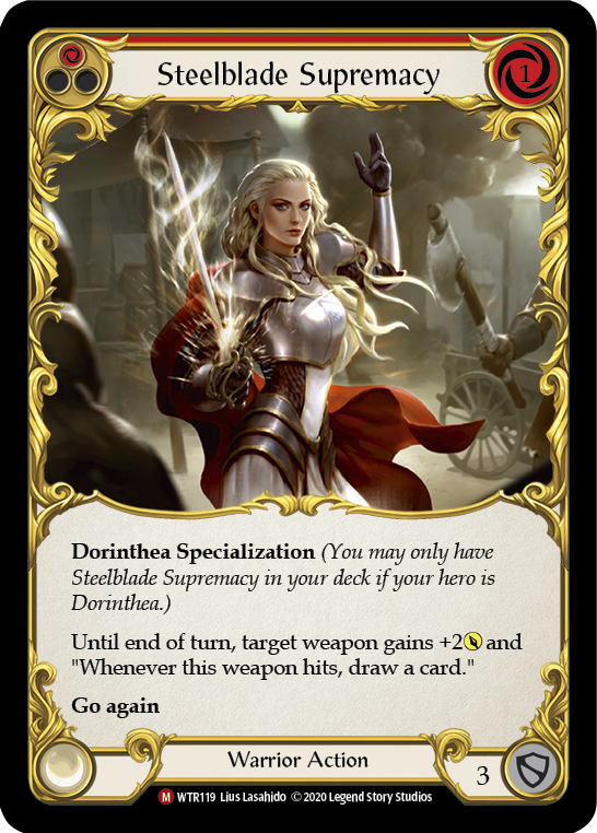 Steelblade Supremacy [U-WTR119] (Welcome to Rathe Unlimited)  Unlimited Rainbow Foil | Good Games Cannington