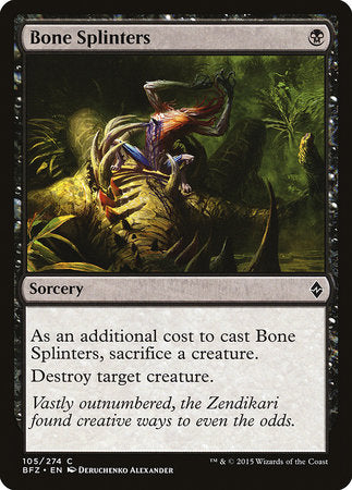 Bone Splinters [Battle for Zendikar] | Good Games Cannington