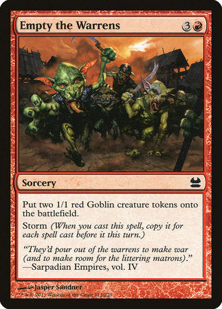 Empty the Warrens [Modern Masters] | Good Games Cannington