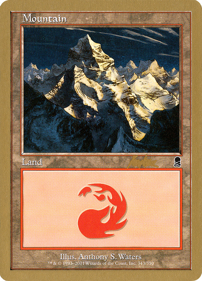Mountain (bk343) (Brian Kibler) [World Championship Decks 2002] | Good Games Cannington