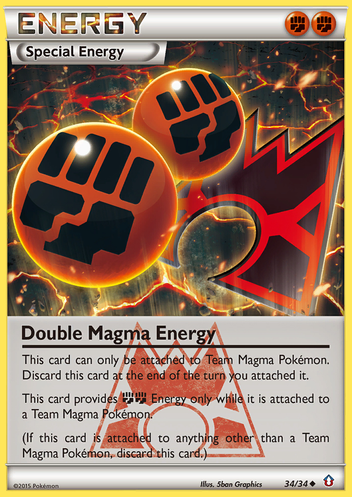 Double Magma Energy (34/34) [XY: Double Crisis] | Good Games Cannington