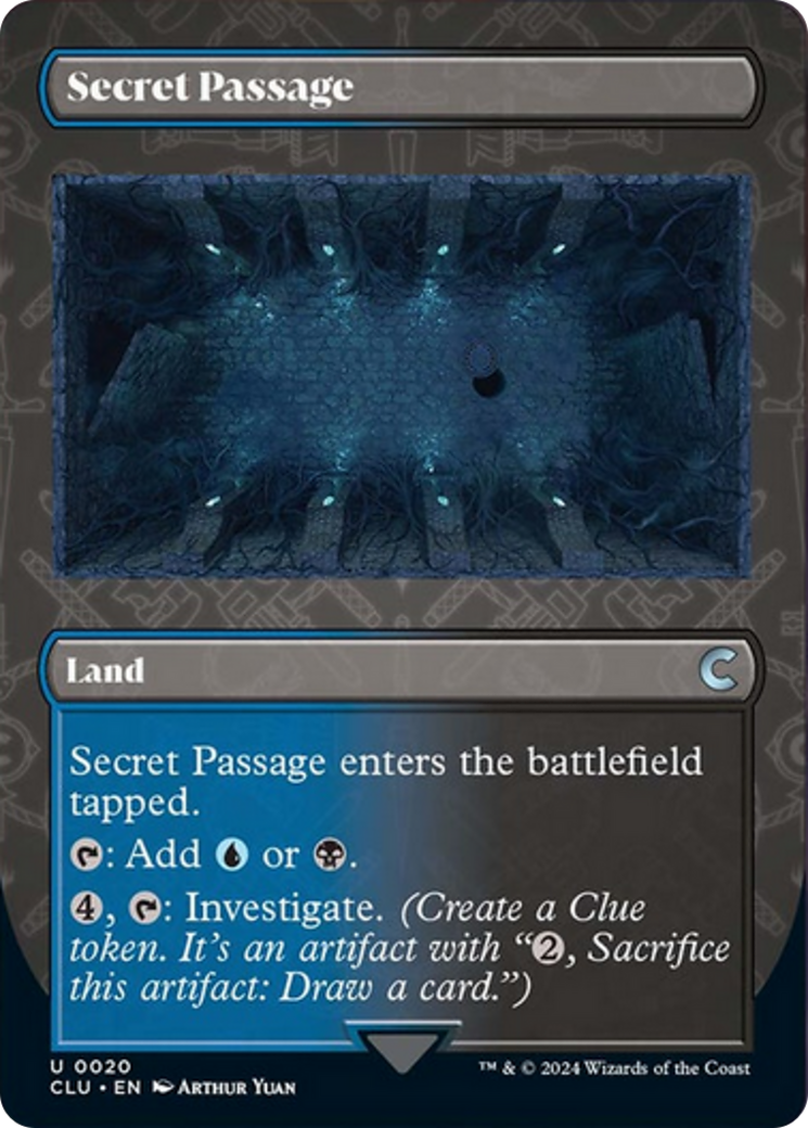 Secret Passage (Borderless) [Ravnica: Clue Edition] | Good Games Cannington