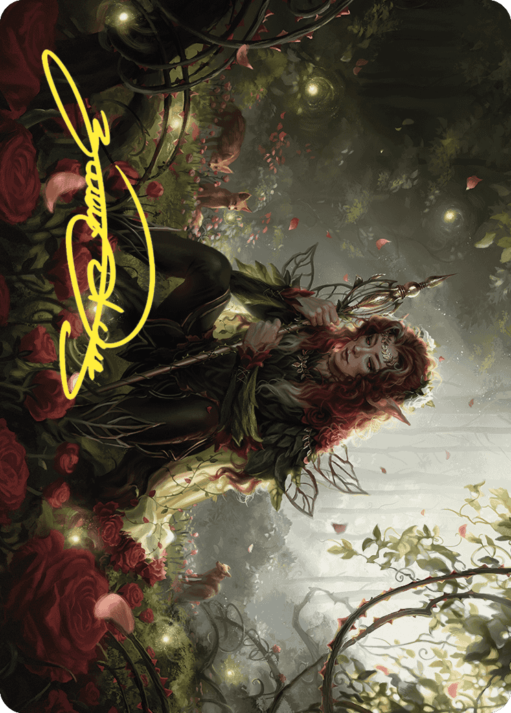 Yenna, Redtooth Regent Art Card (Gold-Stamped Signature) [Wilds of Eldraine Art Series] | Good Games Cannington