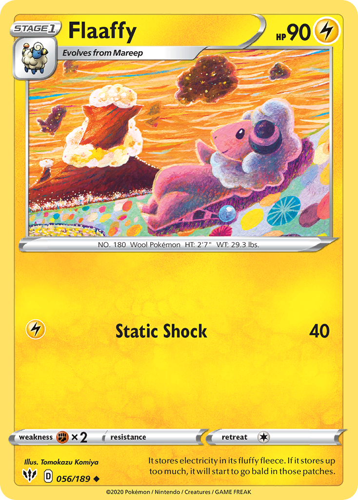 Flaaffy (056/189) [Sword & Shield: Darkness Ablaze] | Good Games Cannington