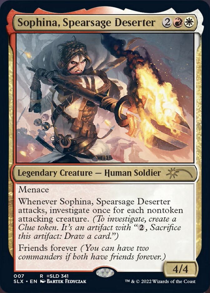 Sophina, Spearsage Deserter [Secret Lair: Universes Within] | Good Games Cannington