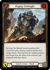 Raging Onslaught (Blue) [U-WTR190] (Welcome to Rathe Unlimited)  Unlimited Rainbow Foil | Good Games Cannington