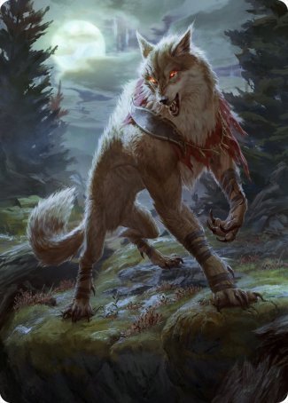 Arlinn, the Moon's Fury 1 Art Card [Innistrad: Midnight Hunt Art Series] | Good Games Cannington