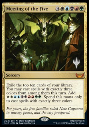 Meeting of the Five (Promo Pack) [Streets of New Capenna Promos] | Good Games Cannington