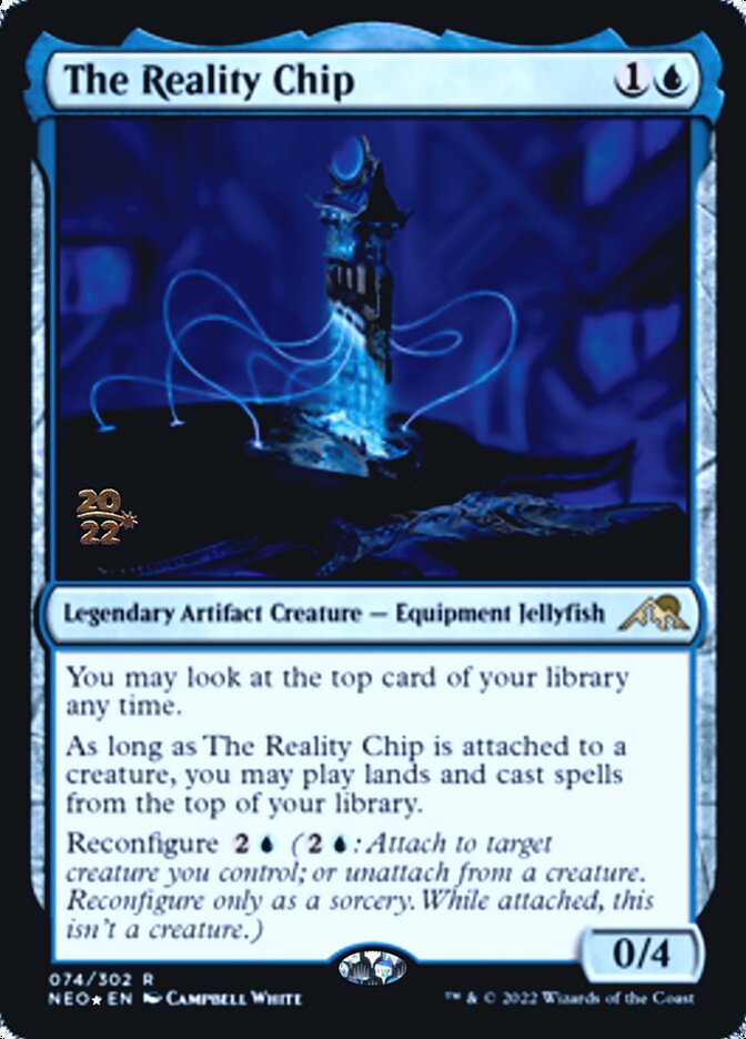 The Reality Chip [Kamigawa: Neon Dynasty Prerelease Promos] | Good Games Cannington