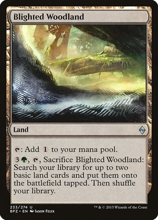 Blighted Woodland [Battle for Zendikar] | Good Games Cannington