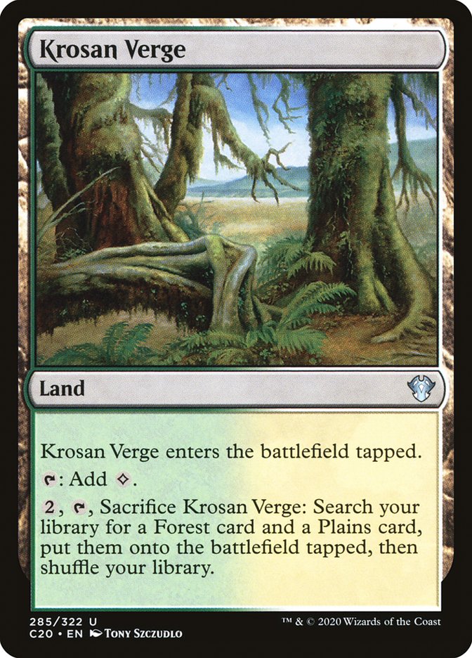 Krosan Verge [Commander 2020] | Good Games Cannington