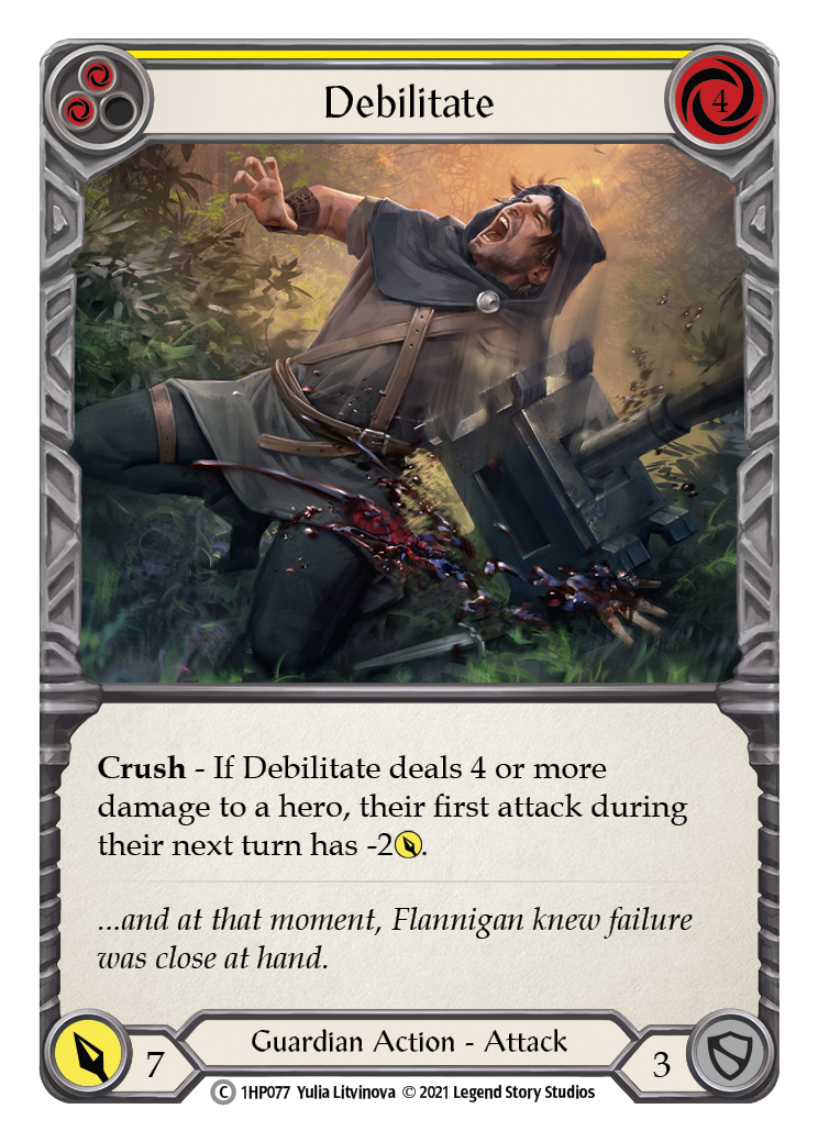 Debilitate (Yellow) [1HP077] | Good Games Cannington