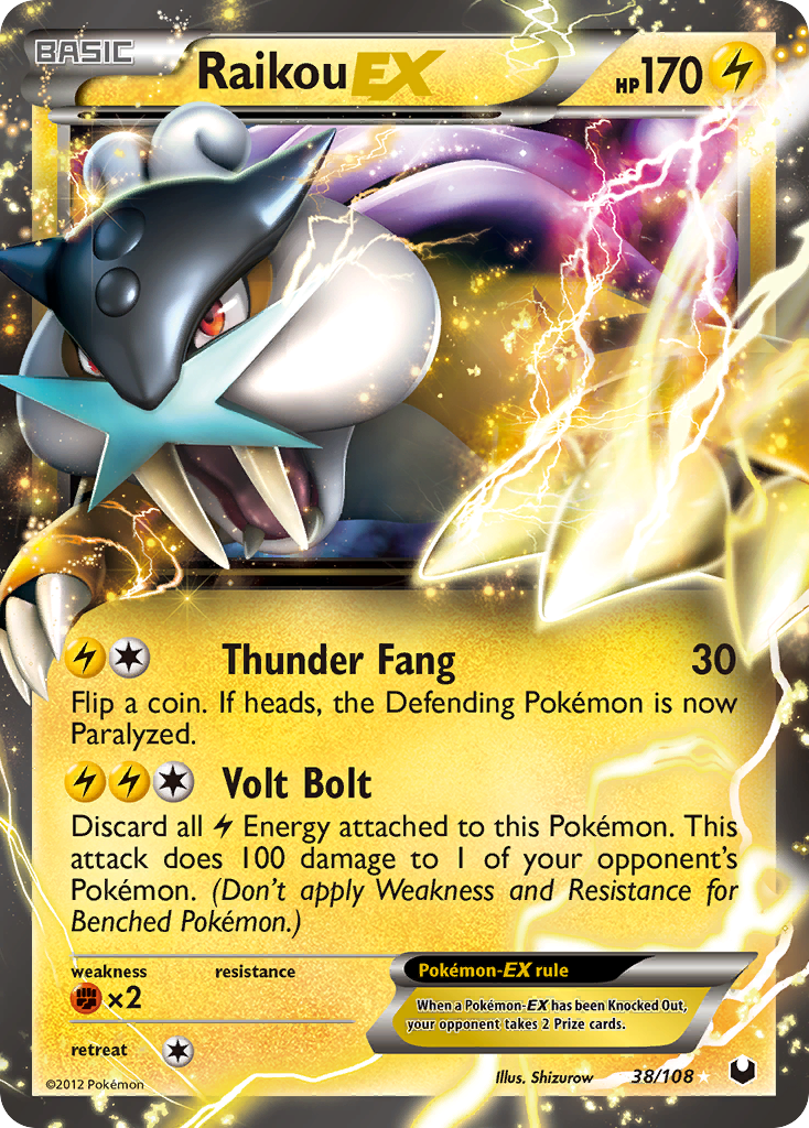 Raikou EX (38/108) [Black & White: Dark Explorers] | Good Games Cannington