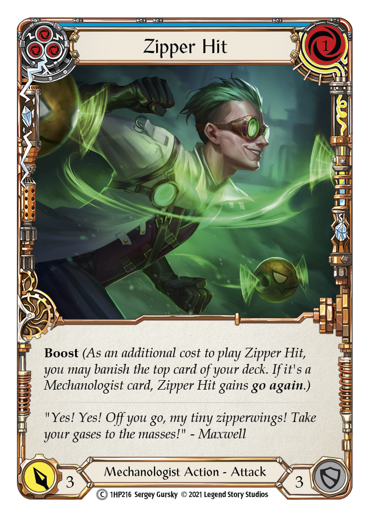 Zipper Hit (Blue) [1HP216] | Good Games Cannington