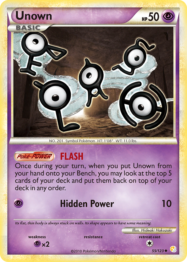 Unown (55/123) [HeartGold & SoulSilver: Base Set] | Good Games Cannington