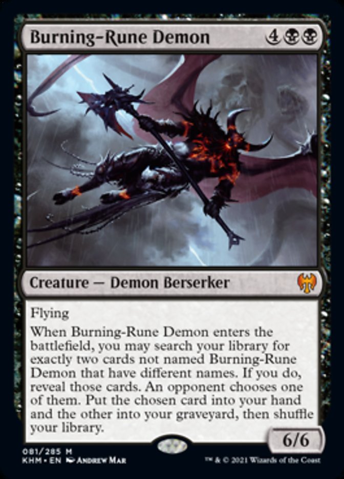 Burning-Rune Demon [Kaldheim] | Good Games Cannington
