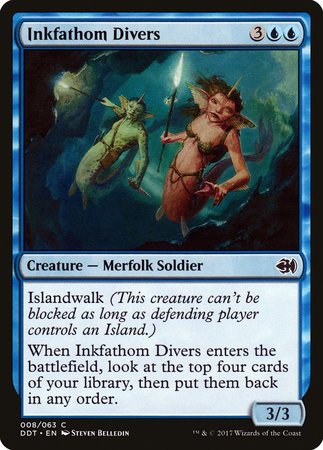 Inkfathom Divers [Duel Decks: Merfolk vs. Goblins] | Good Games Cannington