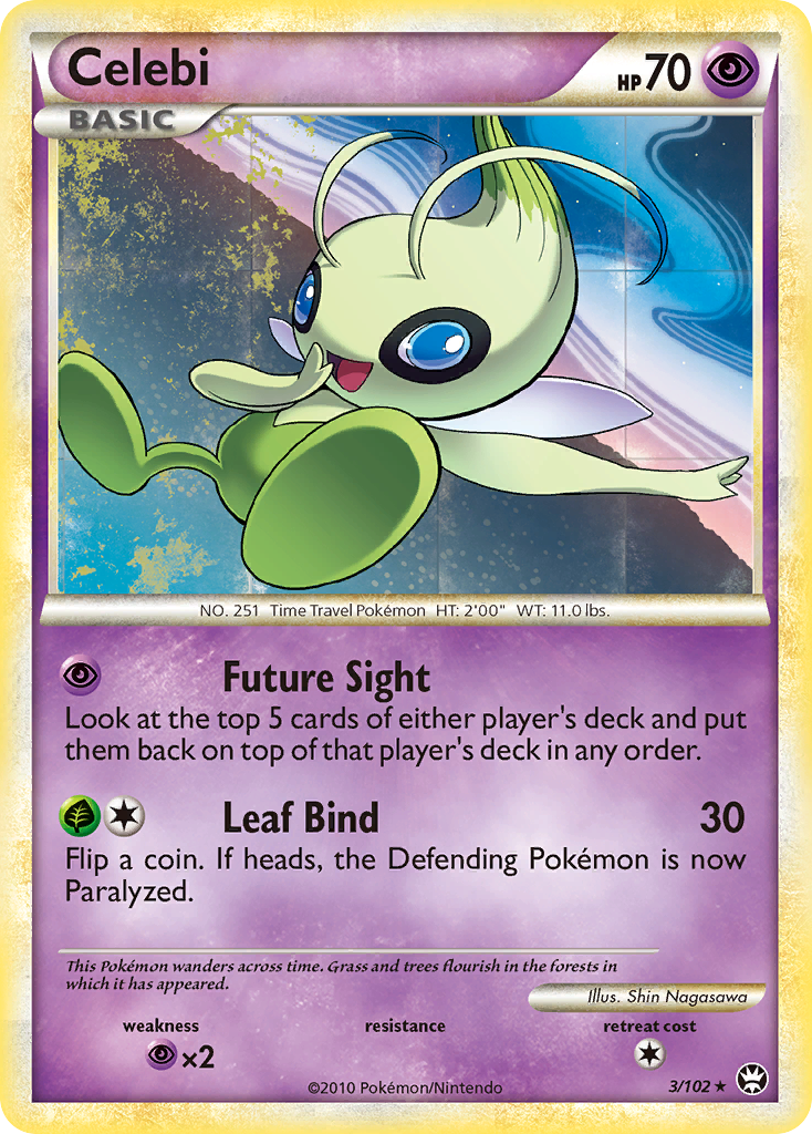 Celebi (3/102) [HeartGold & SoulSilver: Triumphant] | Good Games Cannington