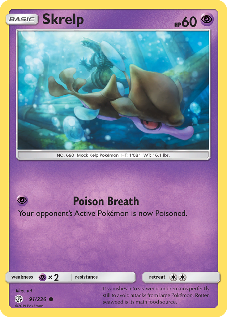 Skrelp (91/236) [Sun & Moon: Cosmic Eclipse] | Good Games Cannington