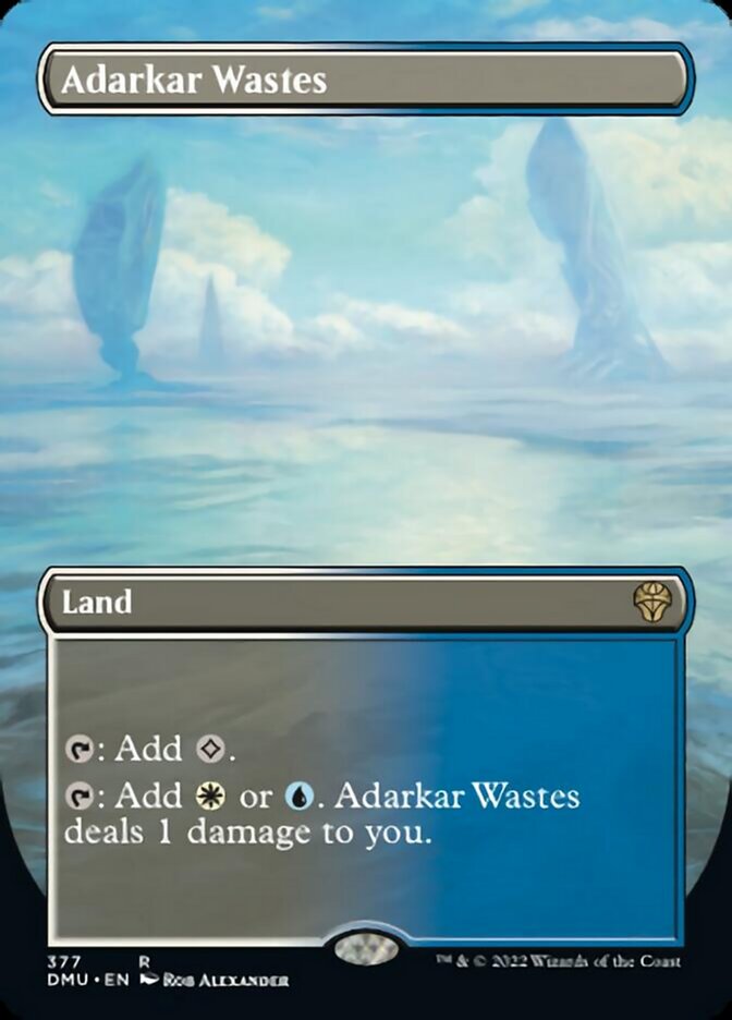 Adarkar Wastes (Borderless Alternate Art) [Dominaria United] | Good Games Cannington