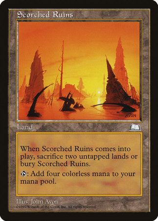 Scorched Ruins [Weatherlight] | Good Games Cannington