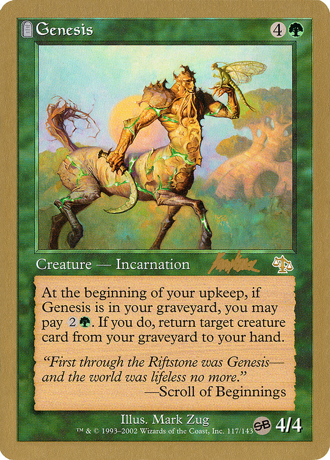 Genesis (Brian Kibler) (SB) [World Championship Decks 2002] | Good Games Cannington