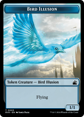 Goblin (0008) // Bird Illusion Double-Sided Token [Ravnica Remastered Tokens] | Good Games Cannington