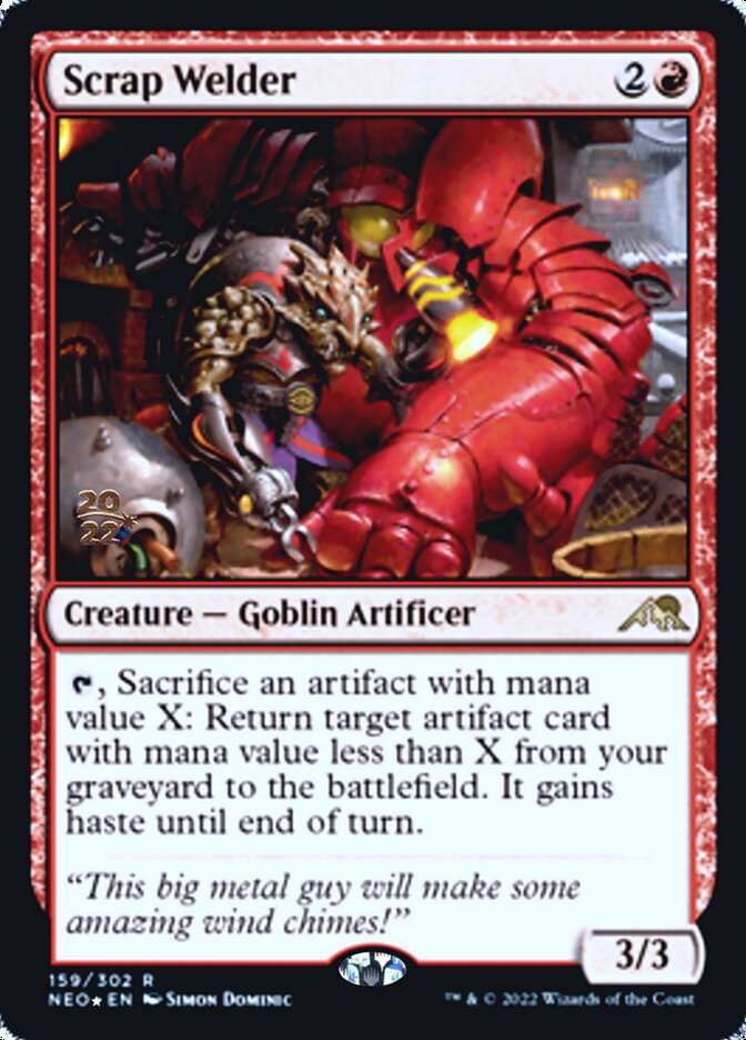 Scrap Welder [Kamigawa: Neon Dynasty Prerelease Promos] | Good Games Cannington