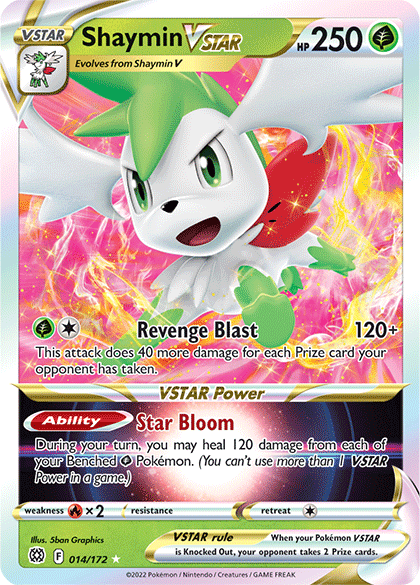 Shaymin VSTAR (014/172) [Sword & Shield: Brilliant Stars] | Good Games Cannington