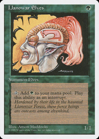 Llanowar Elves [Fourth Edition] | Good Games Cannington