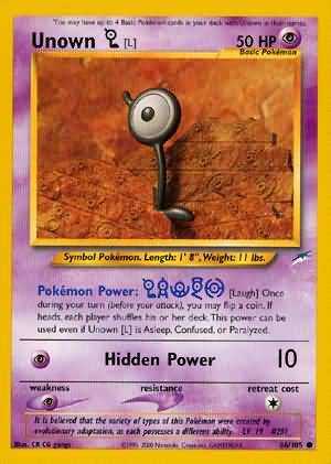 Unown [L] (86/105) [Neo Destiny Unlimited] | Good Games Cannington